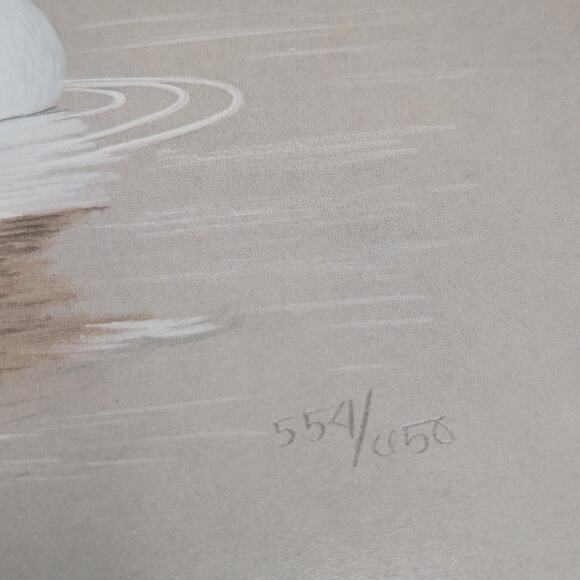 John P Lee 1983 Unframed print Pintail Duck #554/650 Pencil Signed 11⅛ x 10¼ - Picture 7 of 16